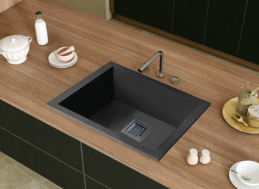 Black sink square
