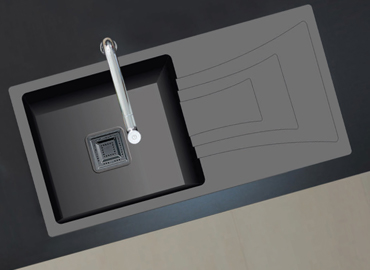 Black square sink